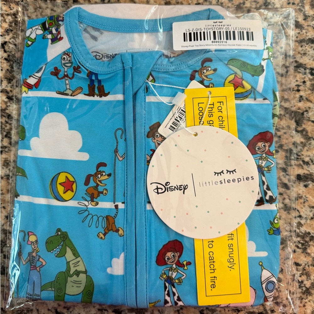 Little Sleepies Toy Story 12-18 months zippy